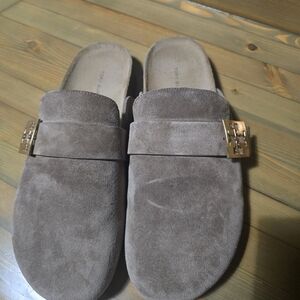 Tory Burch Brown Suede Mules